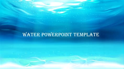 Buy Water Powerpoint Template With Blue Color Slide