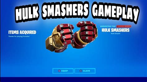 New Hulk Smashers Pickaxe Gameplay And Review Marvels Avengers