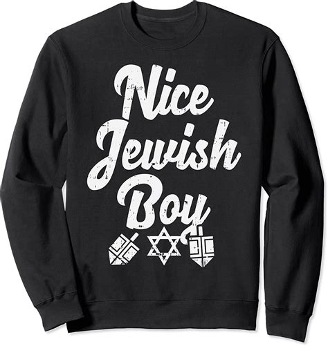 Nice Jewish Boy Ugly Hanukkah Sweater Chanukah Jew Kids