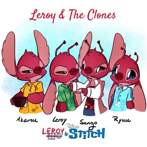 leroy and his clones leroy lilo and stitch stitch