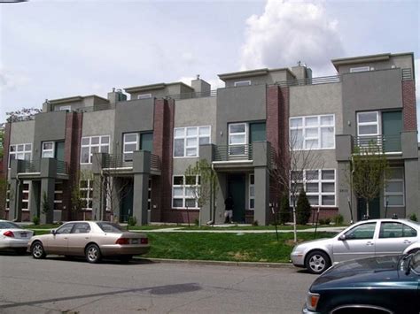 Traditional And Modern Row Houses Urban Dwellings With