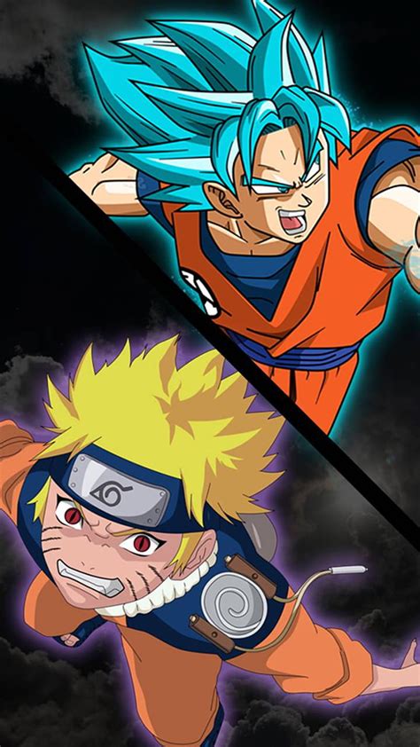 720p Free Download Goku And Naruto Anime Duo Hd Phone Wallpaper