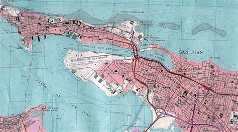 San Juan Topographic Map Puerto Rico