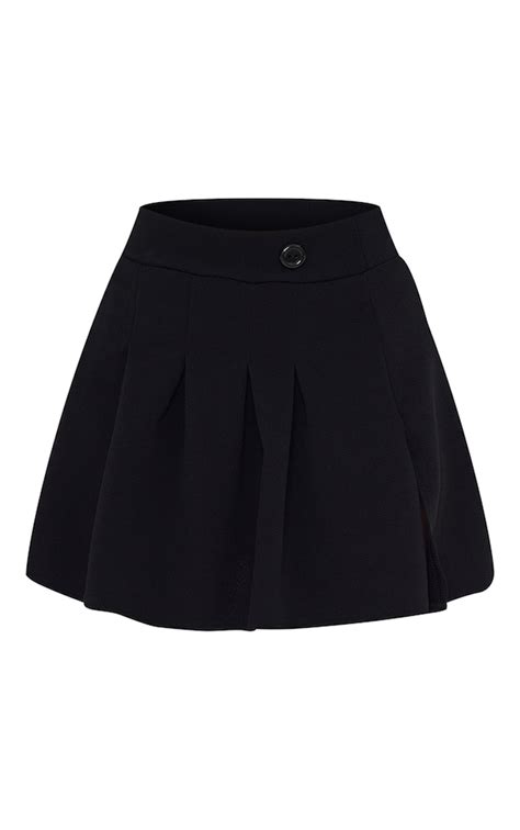 Black Pleated Tennis Skirt Skirts Prettylittlething