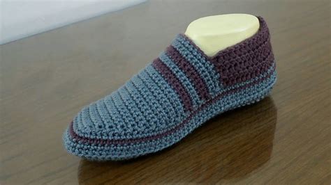 Easy Crochet Slippers For Women And Men Mens Slippers Crochet Pattern