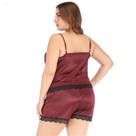 Fondmart.com offers womens plus size loungewear & sleepwear wholesale and dropshipping solutions. . Plus Size Cami Shorts Pajamas Set . Women Silk Satin ...