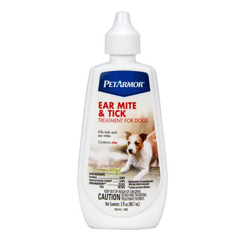 Buy Petarmor Ear Mite And Tick Treatment For Dogs 3 Fluid Ounces Online