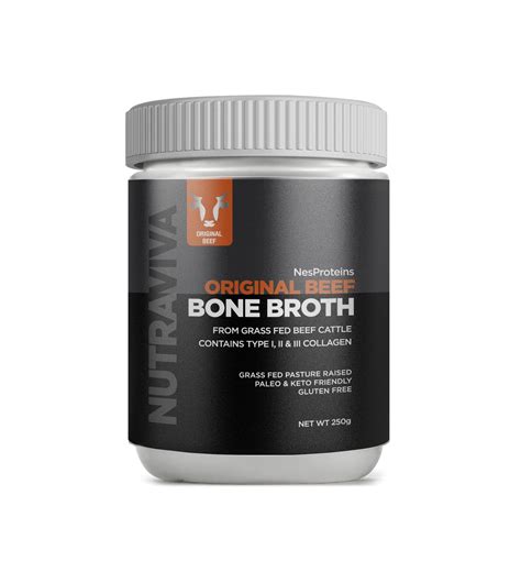 beef bone broth powder for immunity and gut health nutraviva