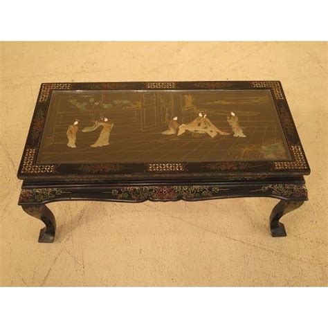 48 x 48 x 20 high cm: Antique Chinese Coffee Table With Mother of Pearl Inlay ...
