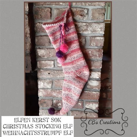 Christmas Stocking Elf Amigurumi Crochet Pattern Etsy