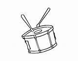 Drum Snare Coloring Drawing Drumsticks Drums Coloringcrew Colorear Getdrawings Clipartmag sketch template