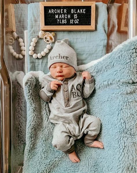 Baby Boy Coming Home Outfit Personalized Newborn Baby Boy Etsy Baby