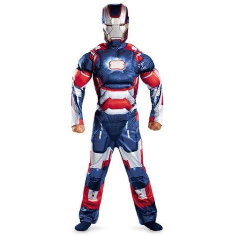 New Iron Man Mark 42 Patriot Muscle For Children Kids Halloween