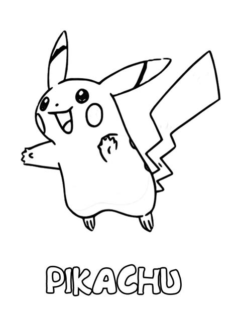 Pikachu Coloriage à Imprimer Pokemon In 2020 Pokemon Sketch Pikachu