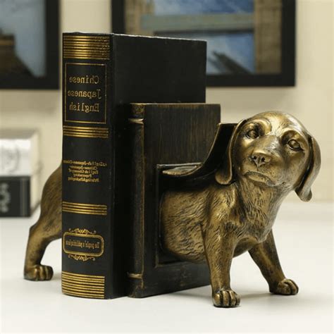 Dog Bookend Home Decor Living Space Furniture And Decor