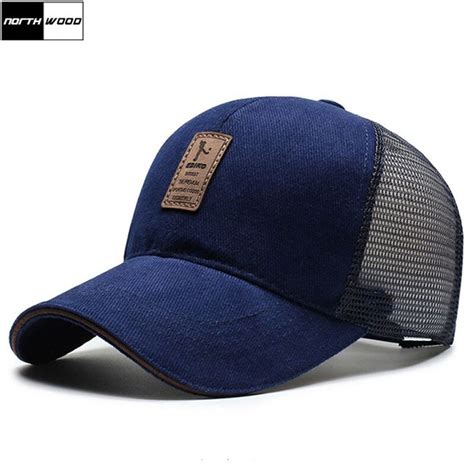 Northwood Navy Blue Mesh Cap Mens Summer Baseball Cap Casquette Homme