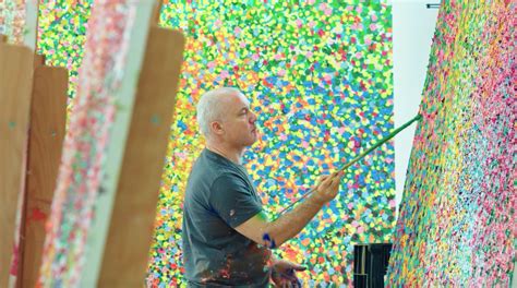 In The Studio Damien Hirsts Veil Paintings Interview Gagosian