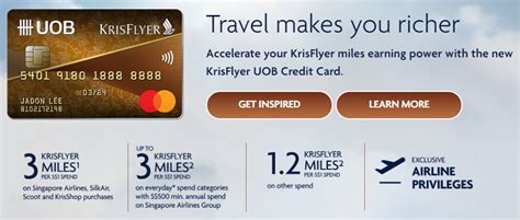 $150 offer and, in the first 6 months, 20% back at amazon.com. Brand New KrisFlyer UOB Credit Card Offers 3 Miles per ...