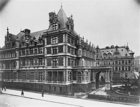 Exterior View Of Cornelius Vanderbilts Residence On The West Side Of