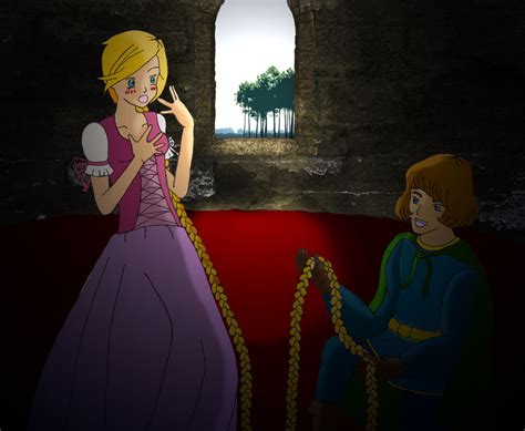 Rapunzel Meets The Prince By O0tsubasanotenshi0o On Deviantart