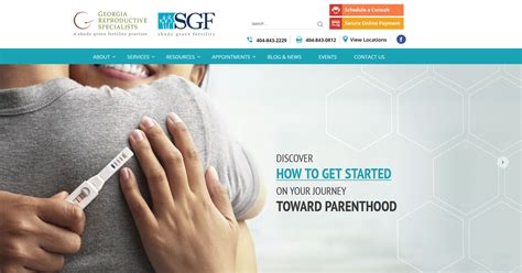 Georgia Reproductive Specialistssgf Atlanta Unveils New Website