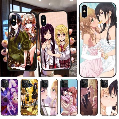 Anime Lesbian Citrus Yuzu Aihara Mei Soft Phone Case Cover For Iphone