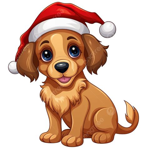 Cartoon Illustration Of Dog Or Puppy Animal Character On Christmas Time