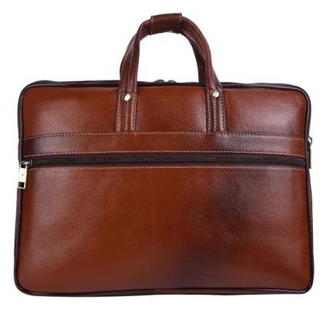 Sk Brown Genuine Leather Laptop Bag 100 Guarantee Size 15 X 5 X