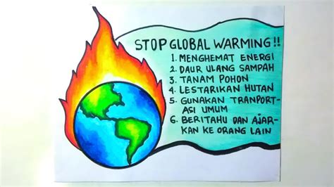 Poster Tentang Menanggulangi Pemanasan Global Logo And Poster