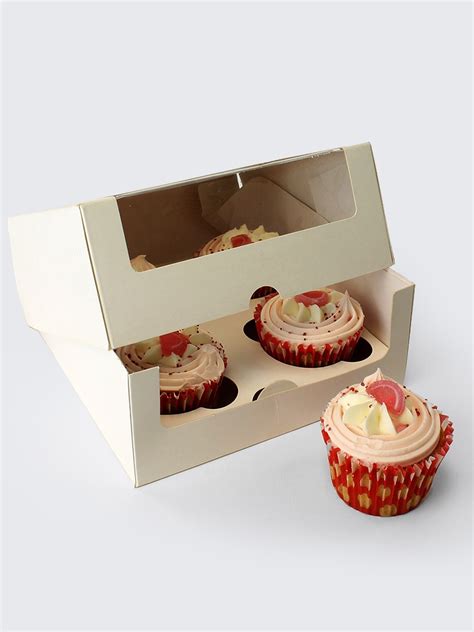 Cupcake Boxes With Window And Insert