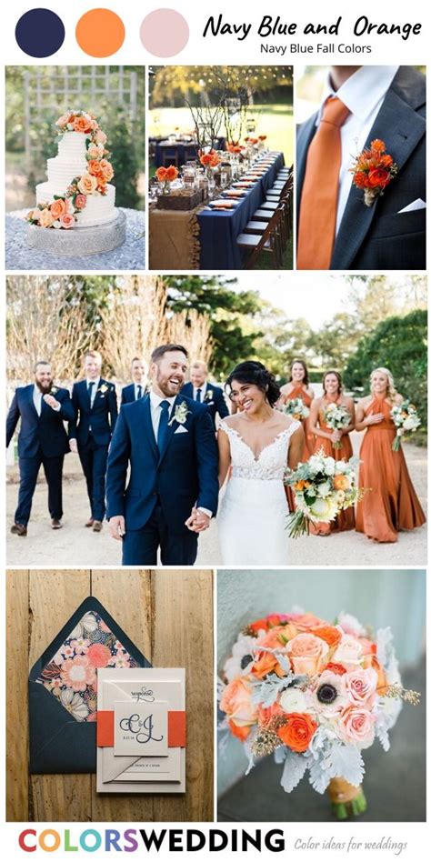 Top 8 Navy Blue Fall Wedding Color Combos In 2020 Blue Fall Wedding