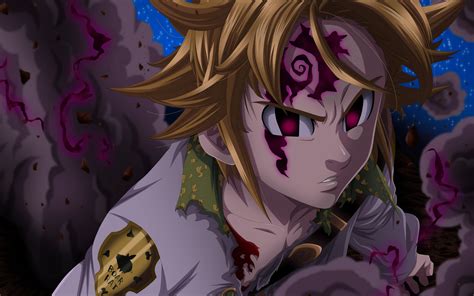 Meliodas is the leader of the seven deadly sins and is known as the dragon's sin of wrath. Wallpaper of Meliodas, Anime, Demon, The Seven Deadly Sins ...