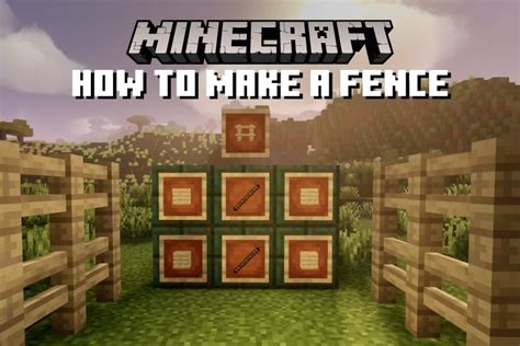 How To Make A Fence In Minecraft 2022 Guide Beebom