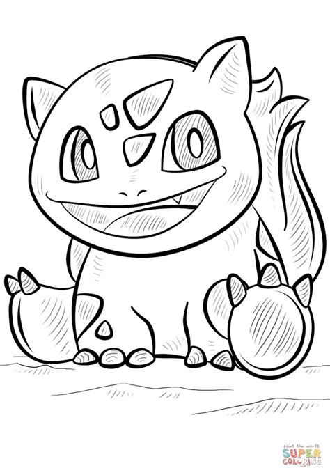 Dibujo De Pokémon Bulbasaur Para Colorear Dibujos Para Colorear