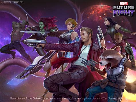 Marvel Future Fight Guardians Of The Galaxy Hd Wallpaper