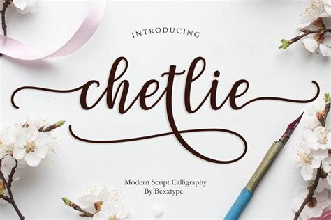 Chetlie Font Free Calligraphy Fonts Calligraphy Fonts