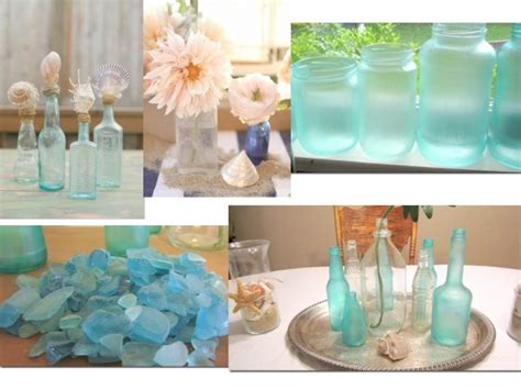 Sea Glass Centerpieces Island Bliss Weddings