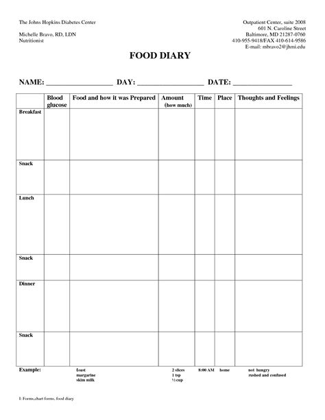 It features an option to add glucose level, blood pressure. Idea by Shirley Knight on A1C | Food journal template ...