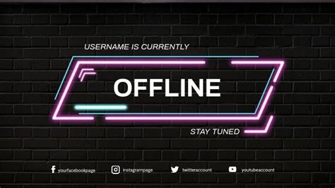 Offline Twitch Banner Template Banner Template Gaming Posters