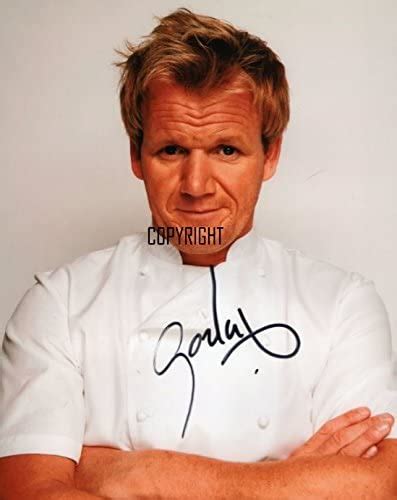 LIMITED EDITION GORDON RAMSAY SIGNED PHOTOGRAPH CERT PRINTED