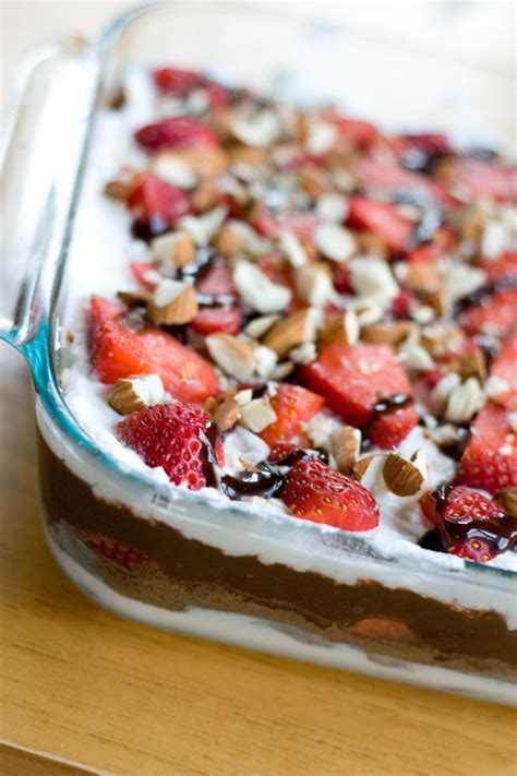 This a dessert that has layers of chocolate, oreos and cream and completely reminds me of her. Dessert 7-Layer Dip ~ Cream cheese, crushed chocolate Teddy Grahams (or Oreos!), strawberries ...
