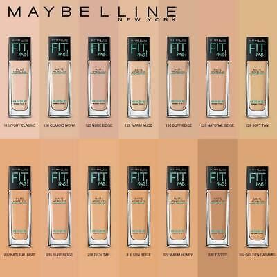 Maybelline Matte Poreless Fit Me Liquid Foundation CHOOSE YOUR SHADE