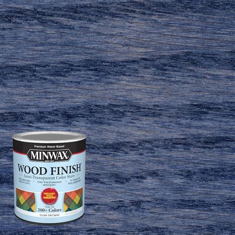 Minwax Wood Finish Water Based Navy Blue Mw1217 Semi Transparent