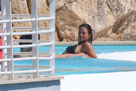 Michelle Rodriguez In Bikini At Pool In Eden Roc Resort In Cannes