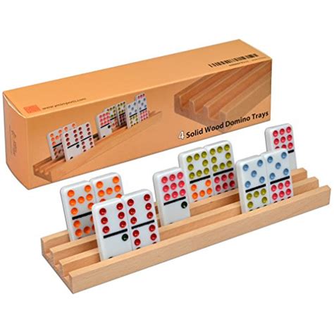 Domino Racks Tile Game Trays Holder Dominoes Mexican Train Chickenfoot