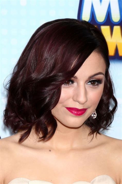 Cher Lloyd Wavy Dark Brown Side Part Hairstyle Steal Her