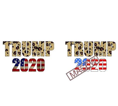 Trump 2020 Leopard American Flag Design Election 2020 Distressed