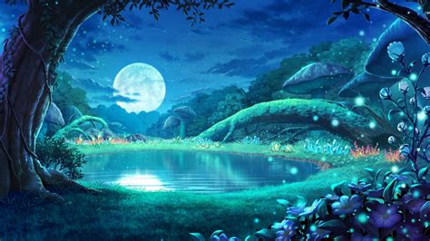 Anime Forest At Night Wallpapers Wallpaper Cave Photos