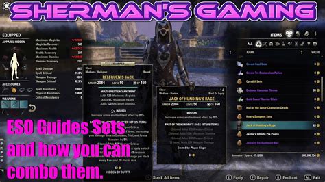 Eso Guides Sets And How You Can Combo Them Youtube