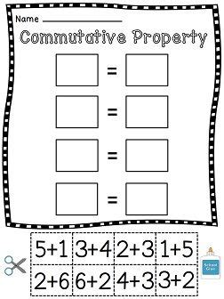 Grade Commutative Property Addition Worksheet
